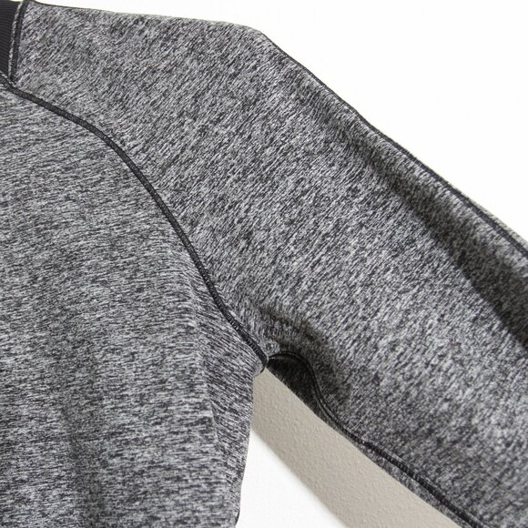 Lululemon Always Alert 1/2 Zip Pullover Heathered Black Gray Rulu Fleece Size 6 - Picture 6 of 13
